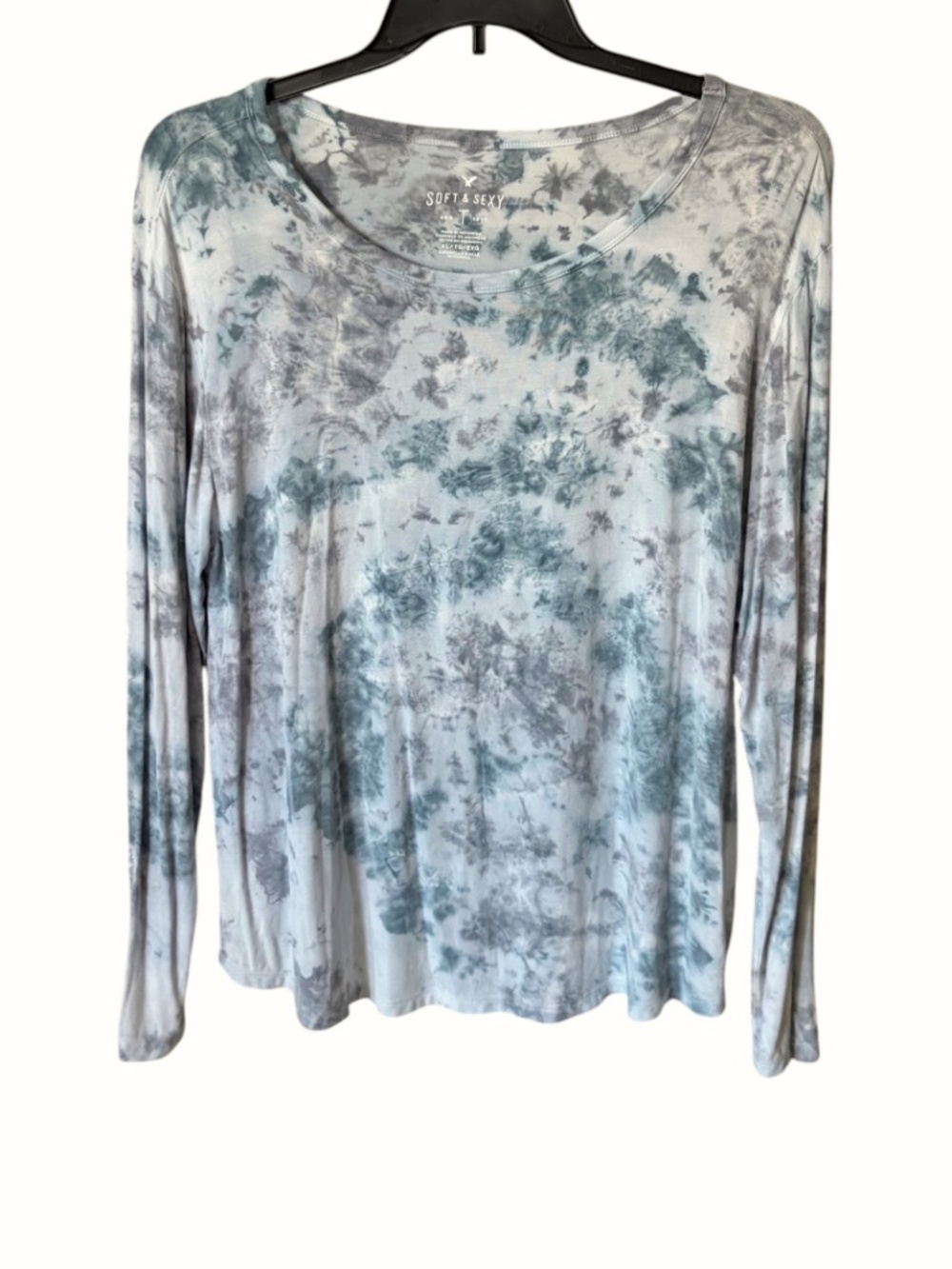 American Eagle "Soft & Sexy" long-sleeve tie-dye top